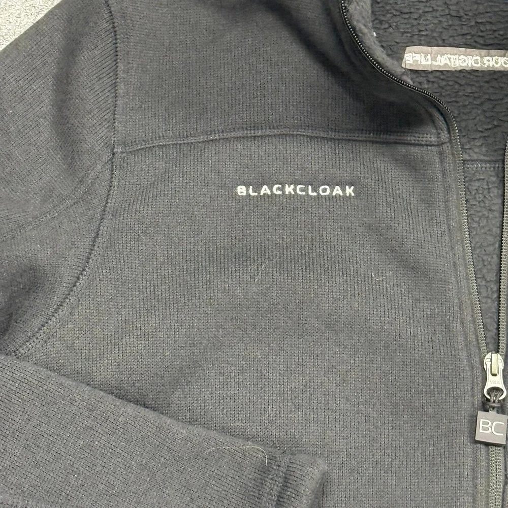 The‎ North Face Mens Black Heather Sweater Fleece Jacket M New With Tags